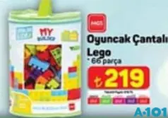 MGS OYUNCAK ÇANTALI LEGO 66 PARÇA indirimli fiyat MGS OYUNCAK ÇANTALI LEGO 66 PARÇA fiyat ve kampanya bilgisi